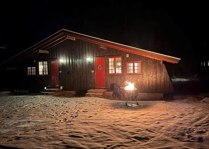Koselig Hytte Med Uteplas Ved Hallingdalselva